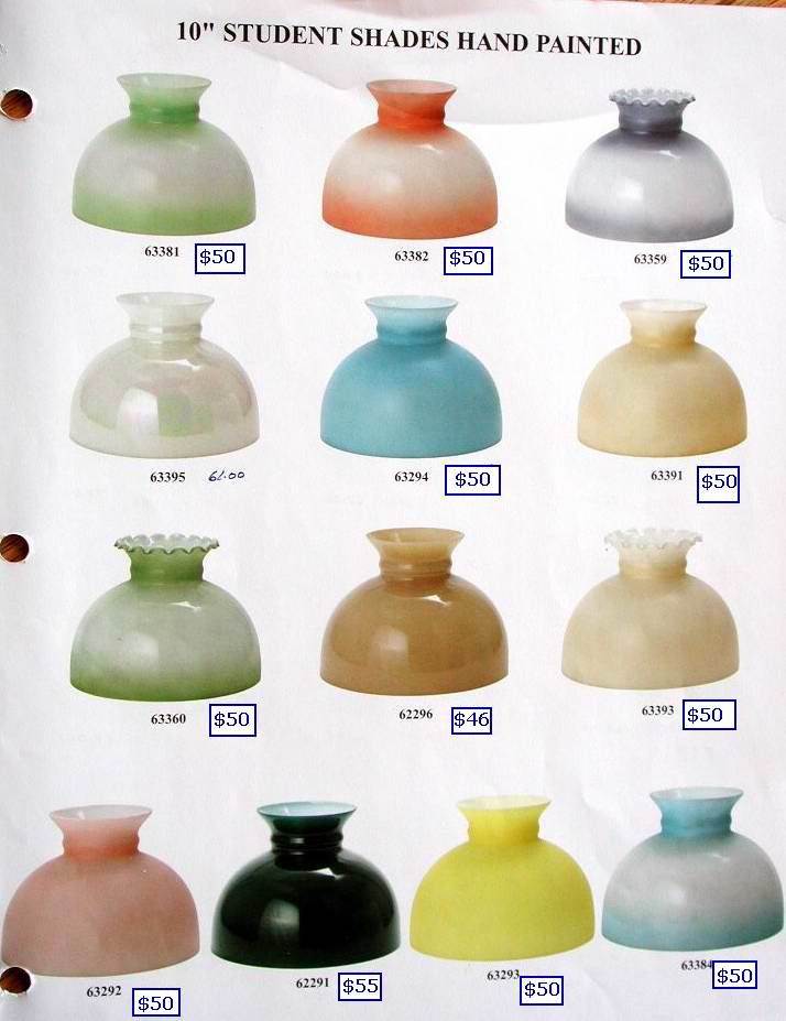 oil lamp glass student shades