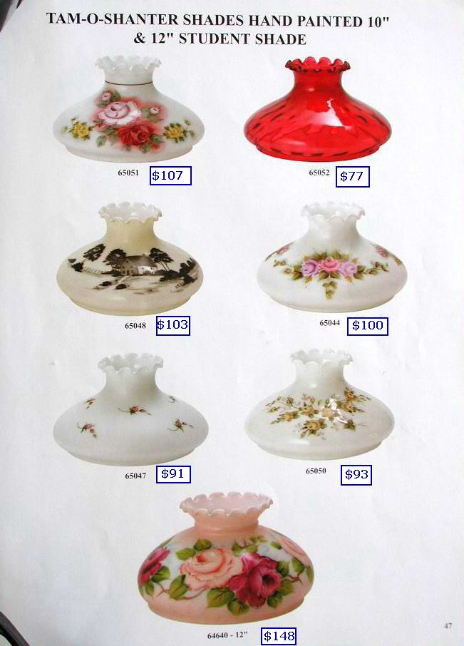 oil lamp glass student shades
