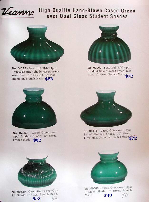 oil lamp glass student shades