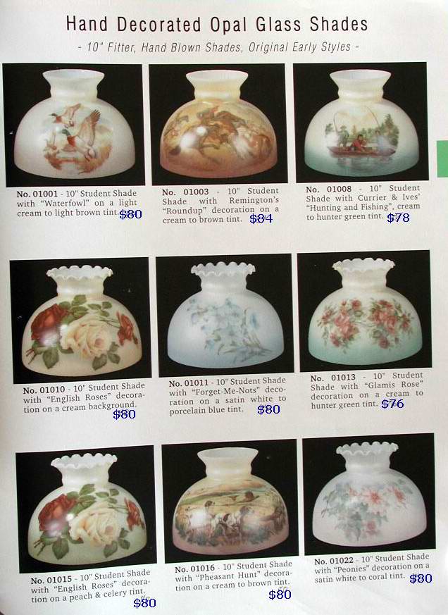 oil lamp glass student shades