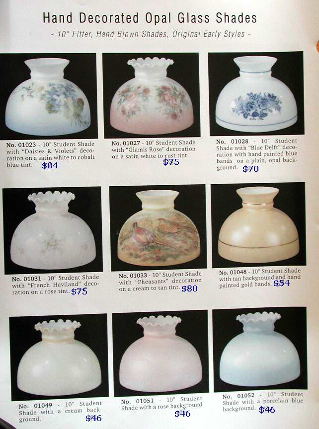 oil lamp glass student shades