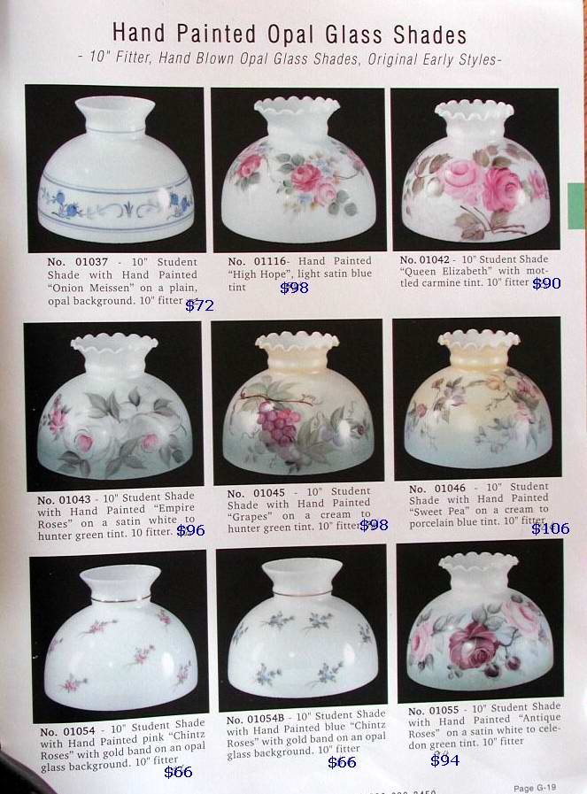oil lamp glass student shades