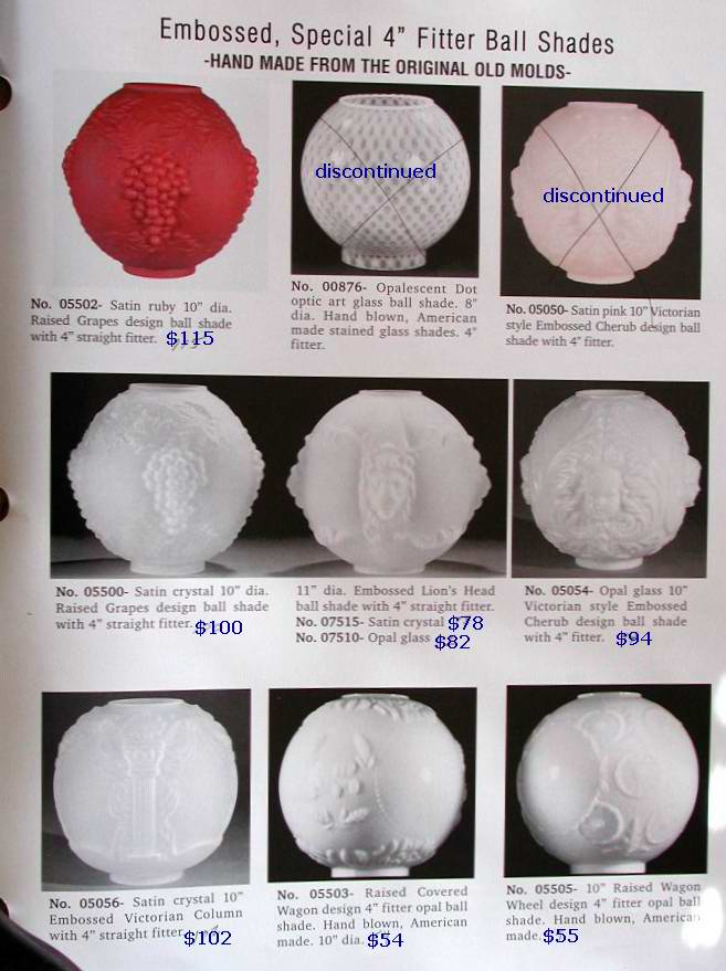 oil lamp glass ball shades