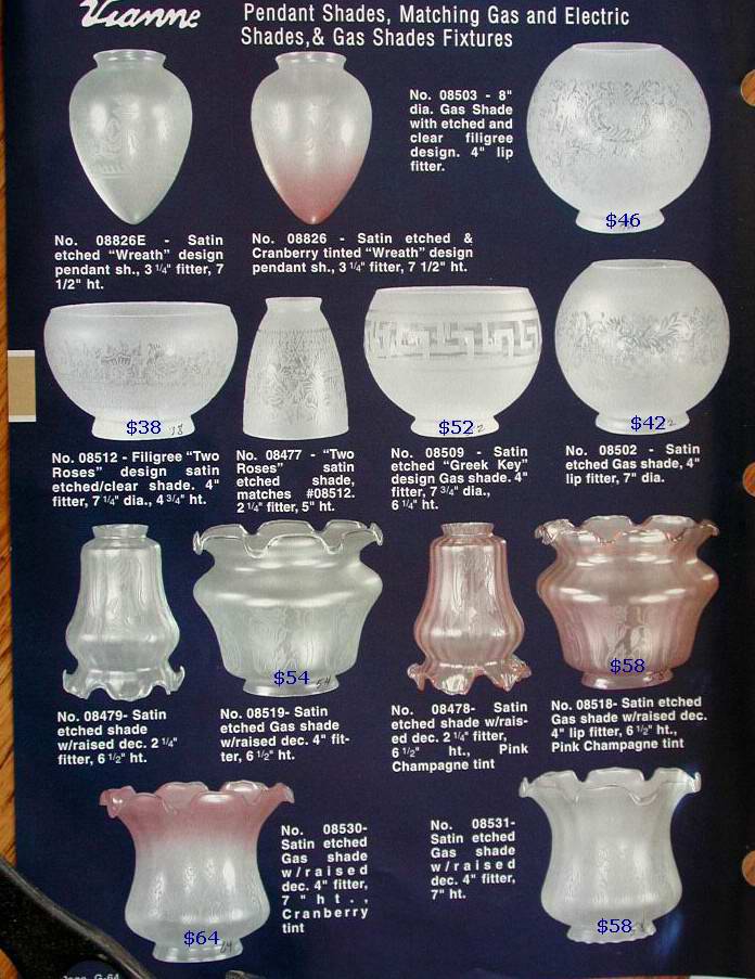 oil lamp cut glass shades