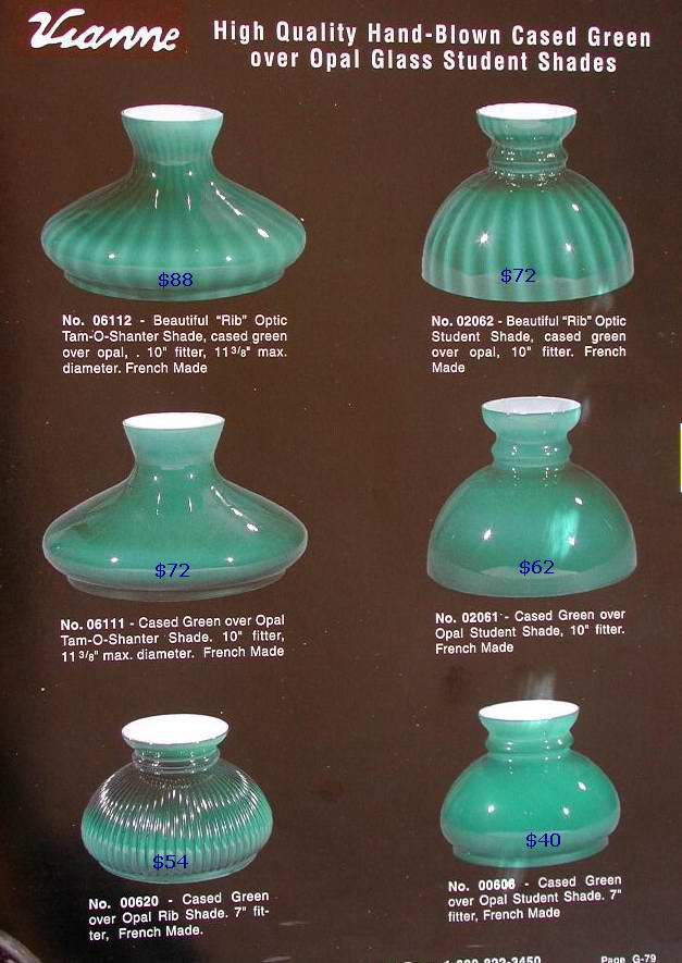 oil lamp glass student shades